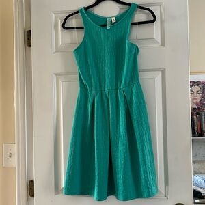 Francesca’s Teal Fit & Flare Dress - Size M